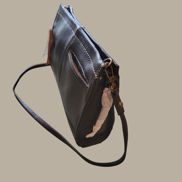 NWT The Sak Iris Demi Clutch Convertible Crossbody Shoulder Bag Brown Leather - Picture 7 of 14